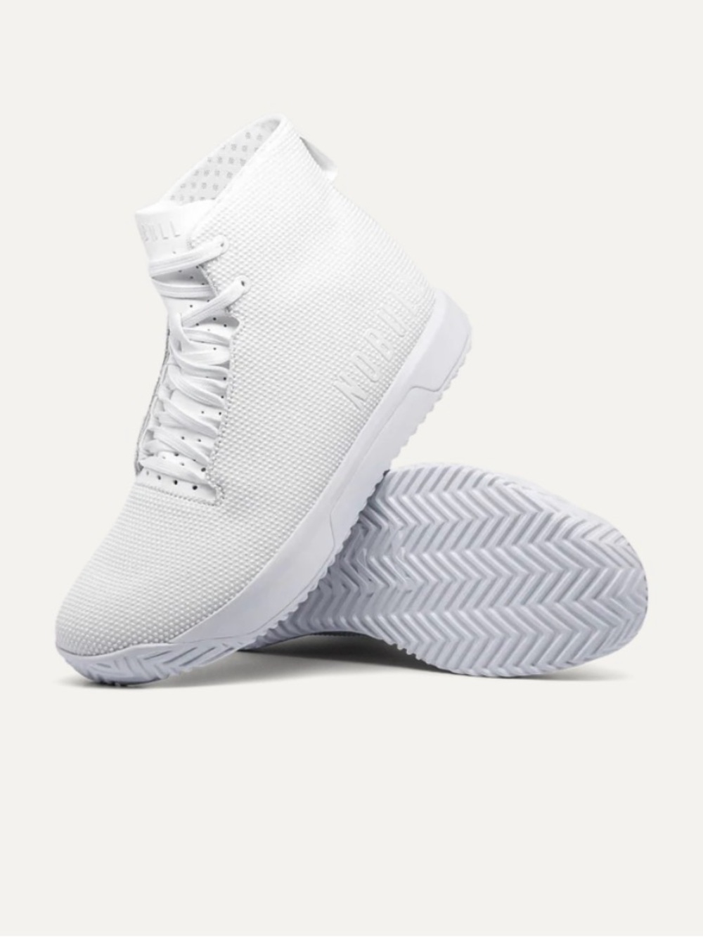 NOBULL White SF Trainer+ High Top Sneaker